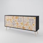 SPRING WHIMSY 3-Door Sideboard in Black Finish