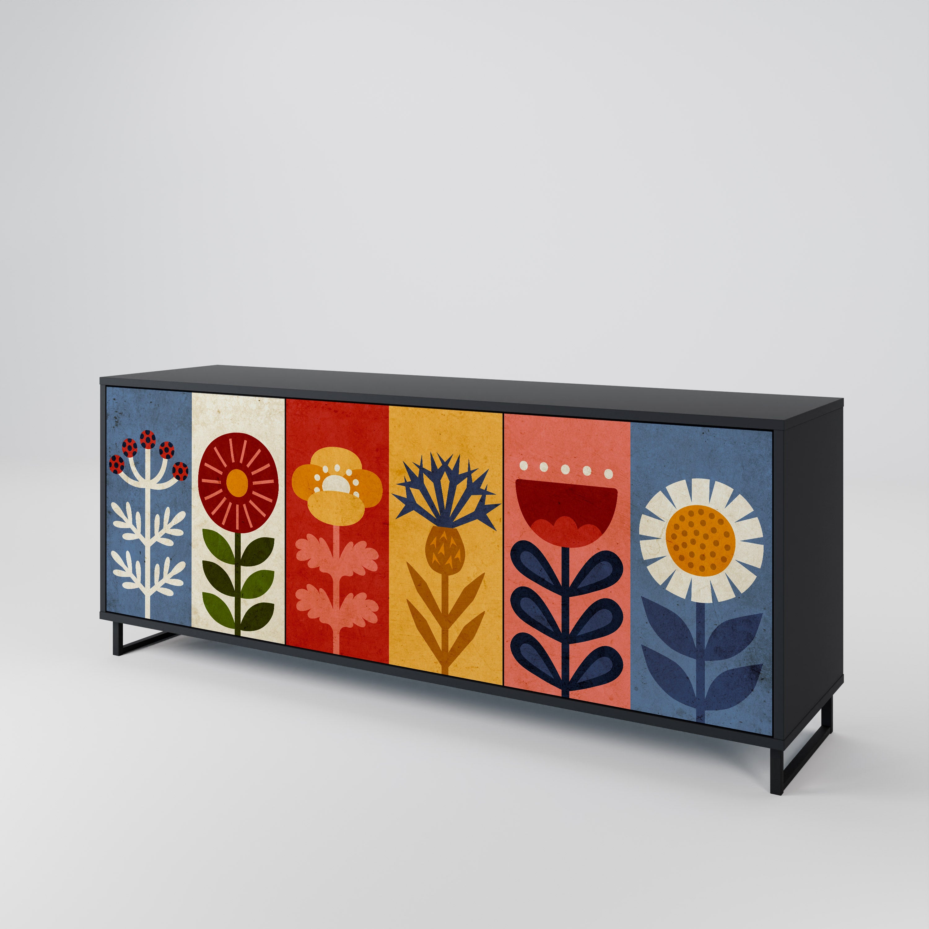 SCANDIC FLOWERET 3-Door Sideboard