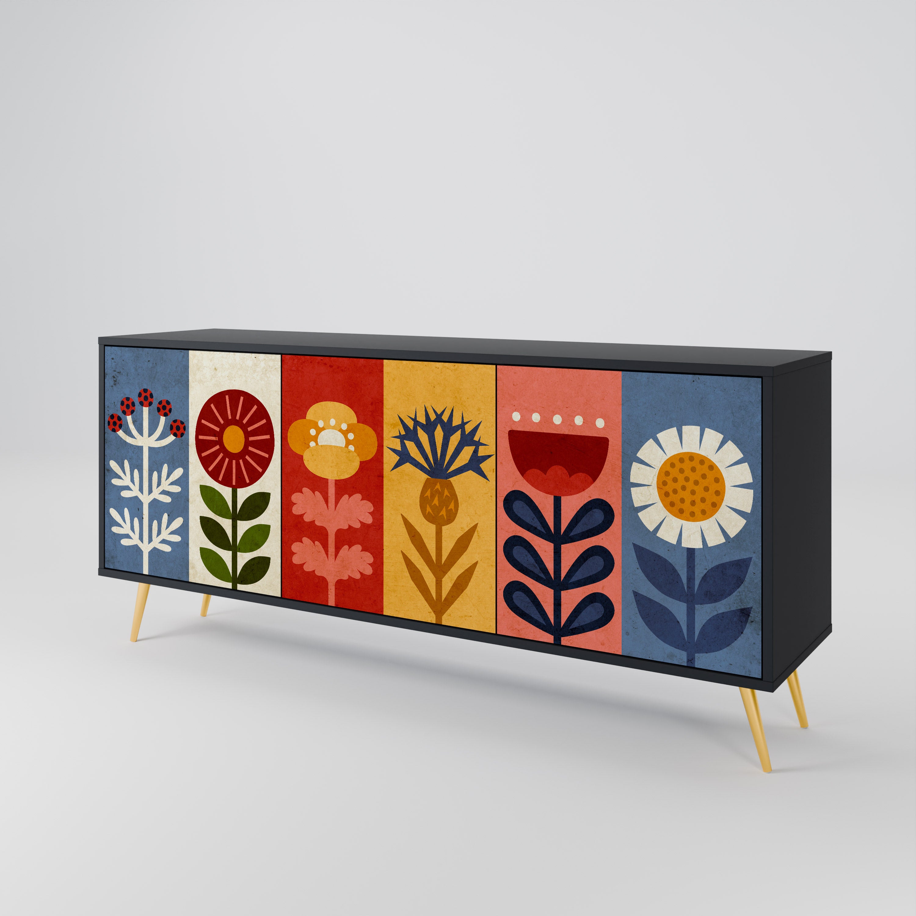 SCANDIC FLOWERET 3-Door Sideboard