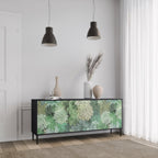 SUCCULENT CLUSTER 3-Door Sideboard in Black Finish