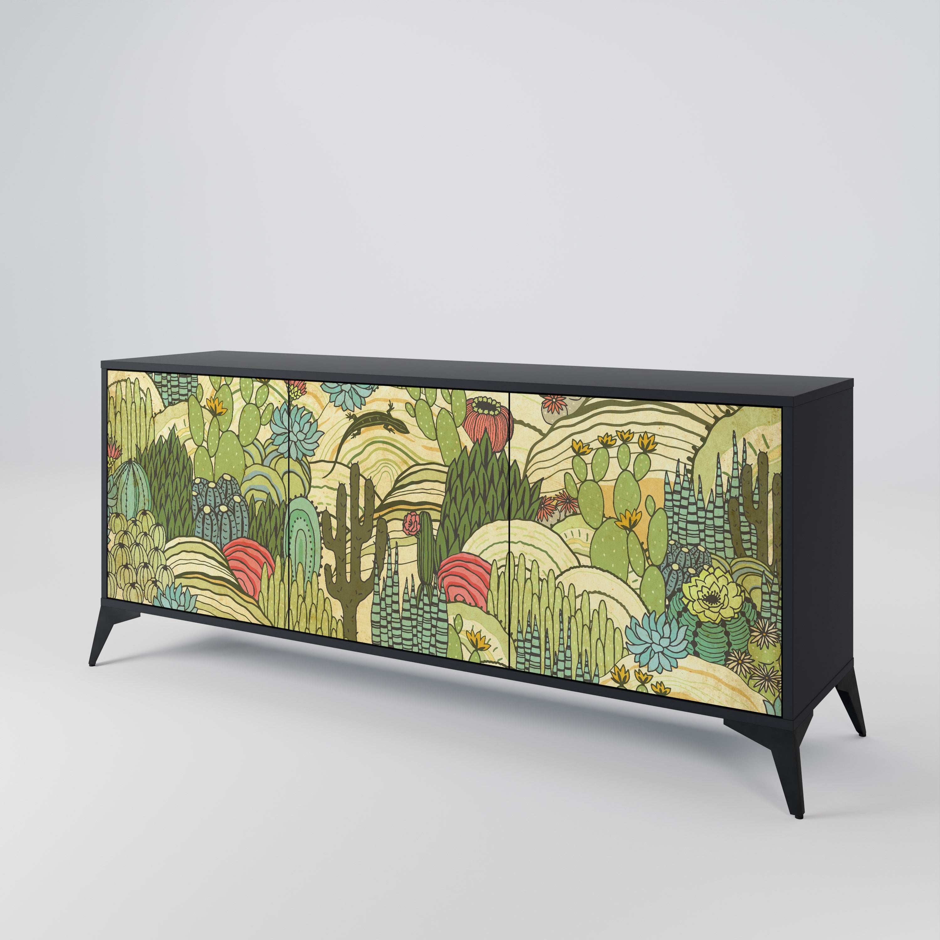 SUCCULENTS KALEIDOSCOPE 3-Door Sideboard