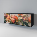 STYLISH BEAUTY Aparador de 3 Puertas en Acabado Negro