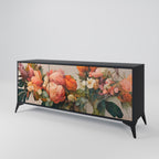 STYLISH BEAUTY Aparador de 3 Puertas en Acabado Negro