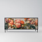 STYLISH BEAUTY Aparador de 3 Puertas en Acabado Negro