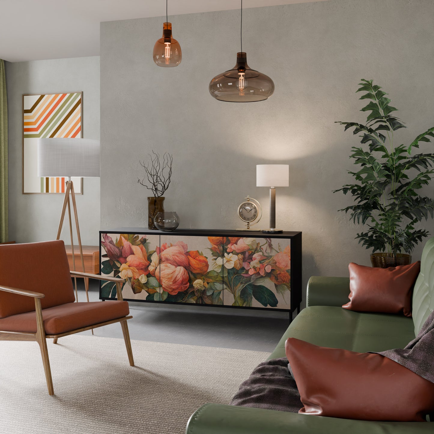 STYLISH BEAUTY Aparador de 3 Puertas