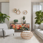 STYLISH BEAUTY Aparador de 3 Puertas en Acabado Negro