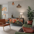 STYLISH BEAUTY Aparador de 3 Puertas en Acabado Negro