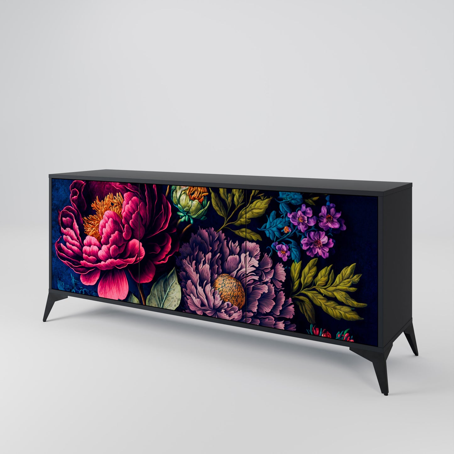 BLOOMING ELEGANCE Aparador de 3 Puertas