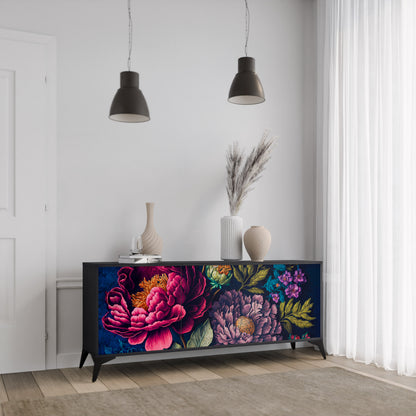 BLOOMING ELEGANCE Aparador de 3 Puertas