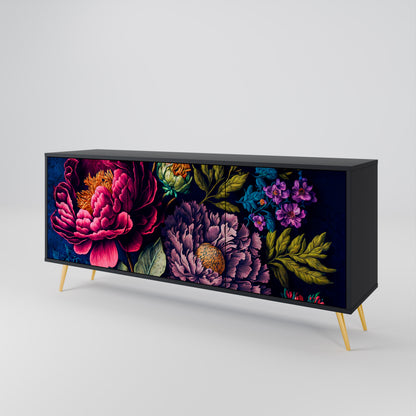 BLOOMING ELEGANCE Aparador de 3 Puertas