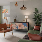 PASTEL DESTINY Aparador de 3 Puertas en Acabado Negro