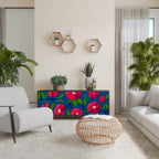 SPRING THOUGHTS Aparador de 3 Puertas en Acabado Negro