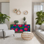 SPRING THOUGHTS Aparador de 3 Puertas en Acabado Negro