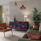 SPRING THOUGHTS Aparador de 3 Puertas en Acabado Negro