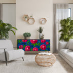 SPRING THOUGHTS Aparador de 3 Puertas en Acabado Negro