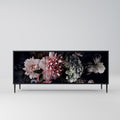 PURE BLOSSOM 3-Door Sideboard in Black Finish