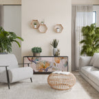 SOFTEN POPPY 3-Door Sideboard in Black Finish