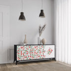FLOWERS AND STRAWBERRIES 3-Door Sideboard