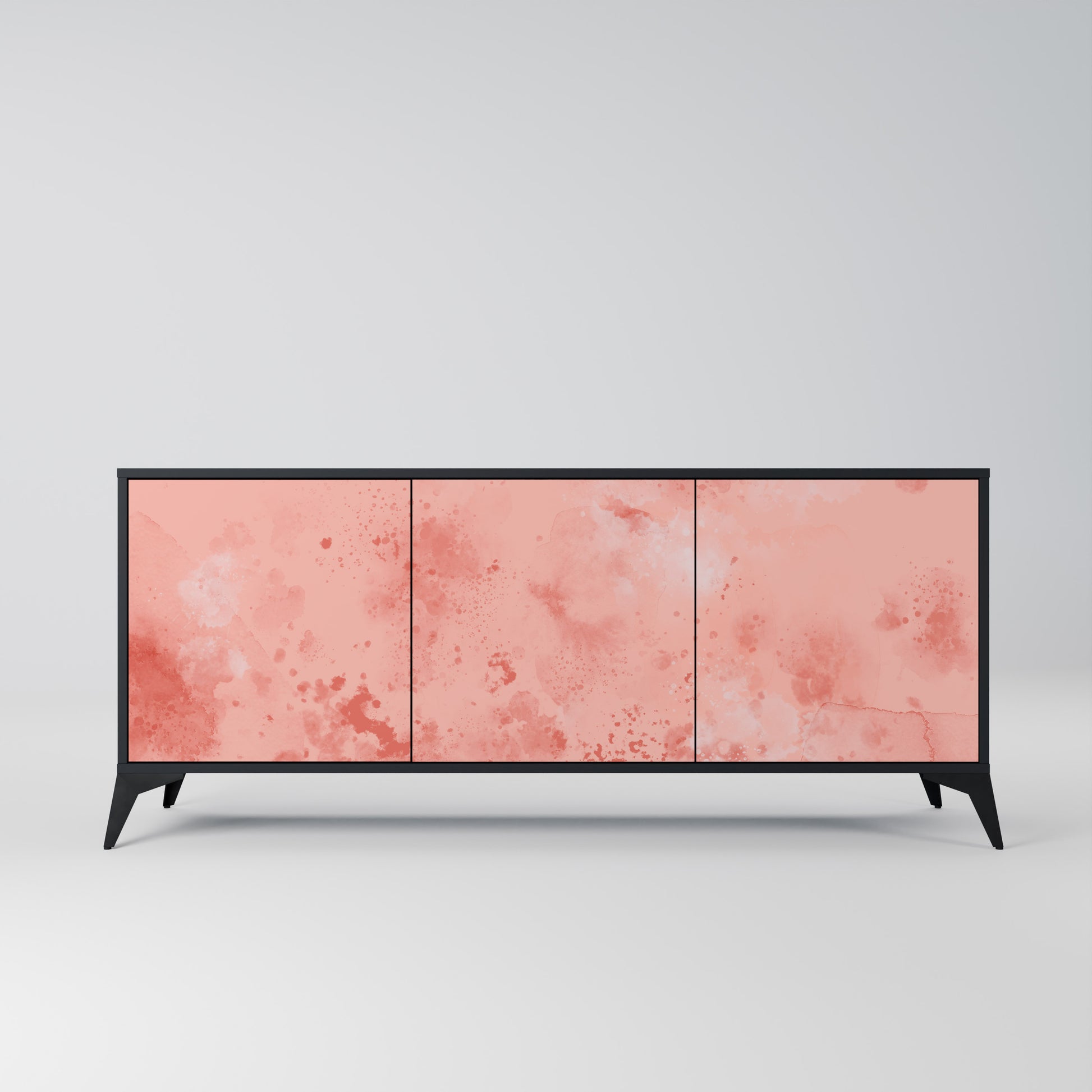 CRANE DANCE 3-Door Sideboard in Black Finish