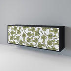 SEEDLING SONGBIRD 3-Door Sideboard in Black Finish