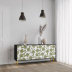 SEEDLING SONGBIRD 3-Door Sideboard in Black Finish