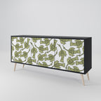 SEEDLING SONGBIRD 3-Door Sideboard in Black Finish
