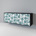 WATERSPOUT SONGIBIRD Aparador de 3 Puertas en Acabado Negro