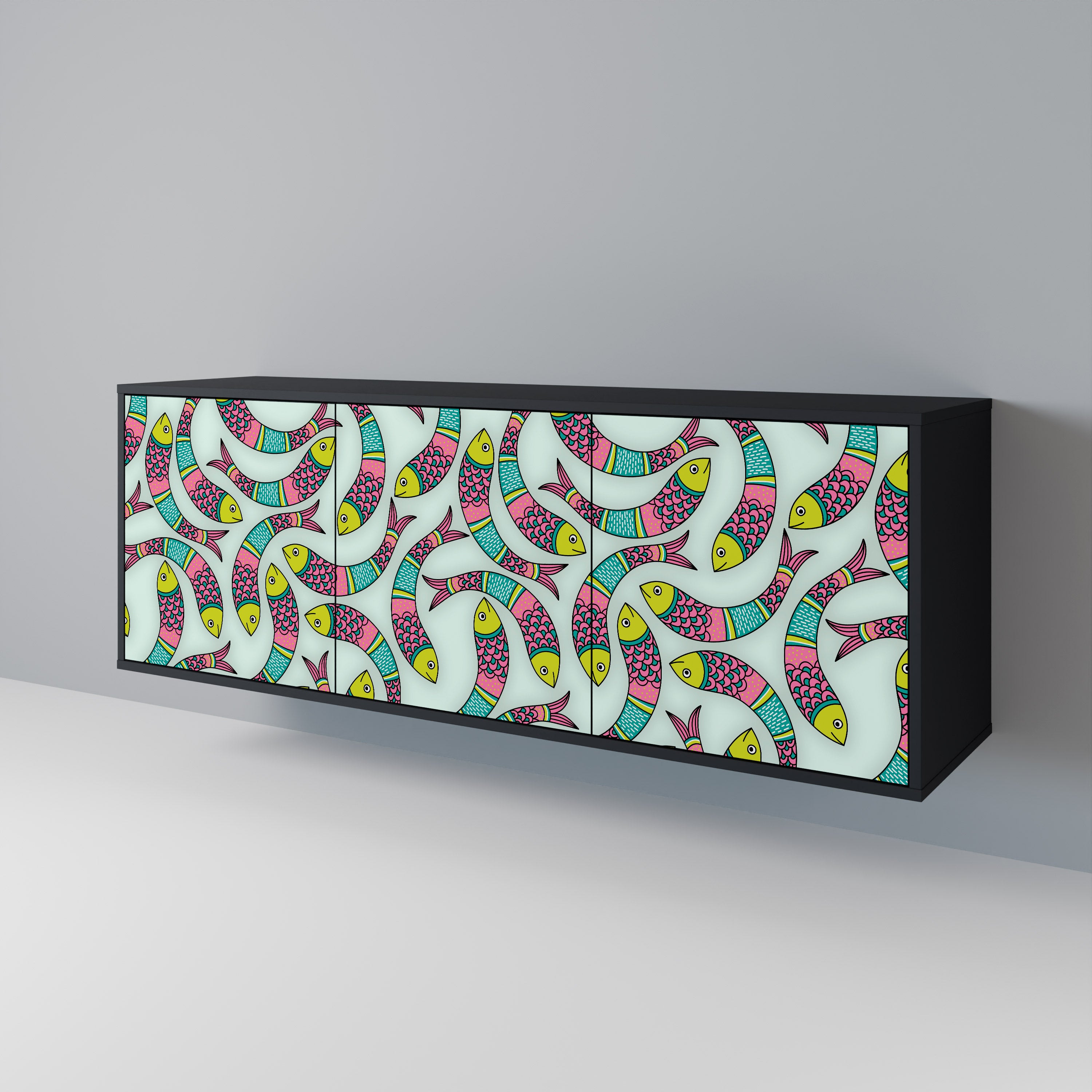 INDIAN FISH 3-Door Sideboard