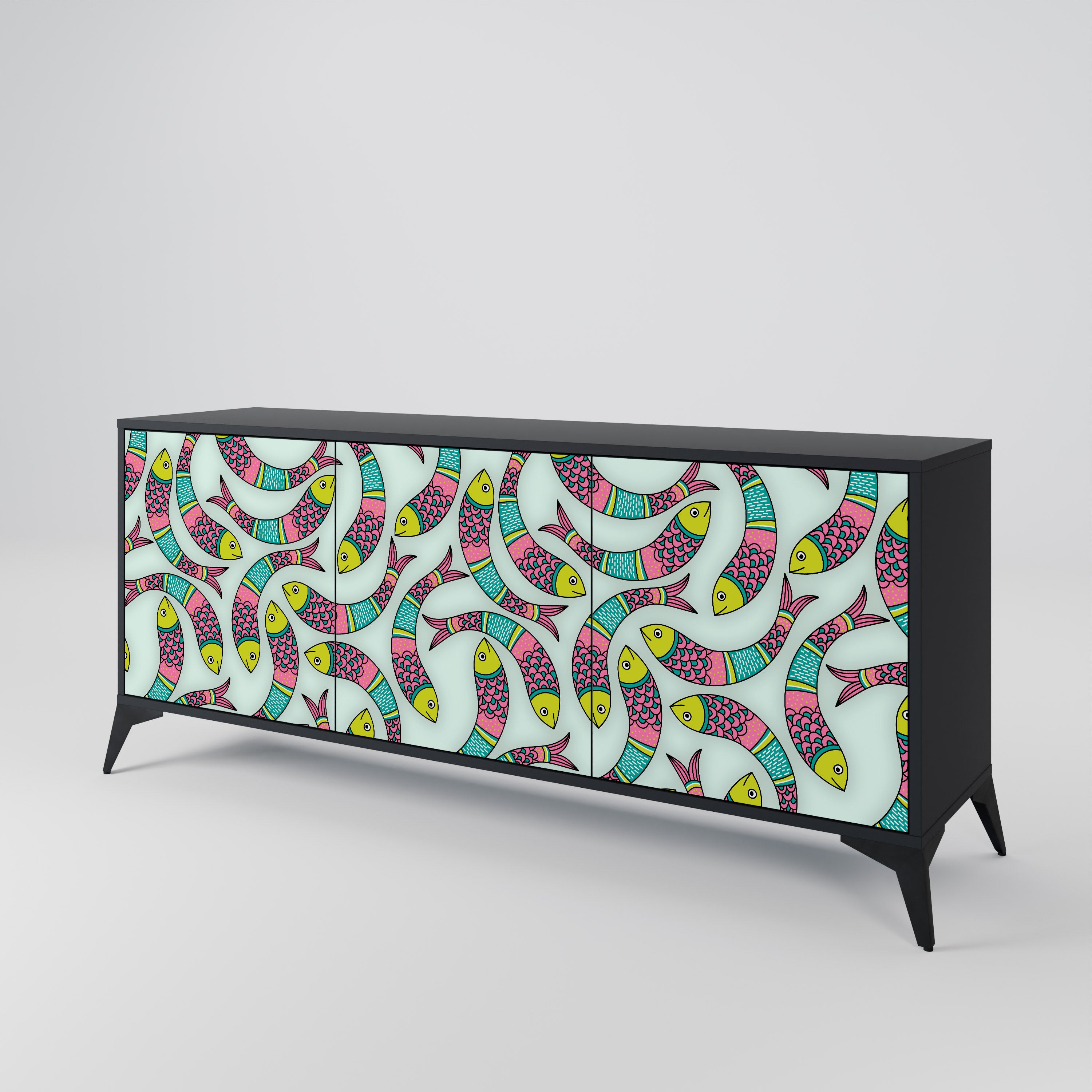 INDIAN FISH 3-Door Sideboard