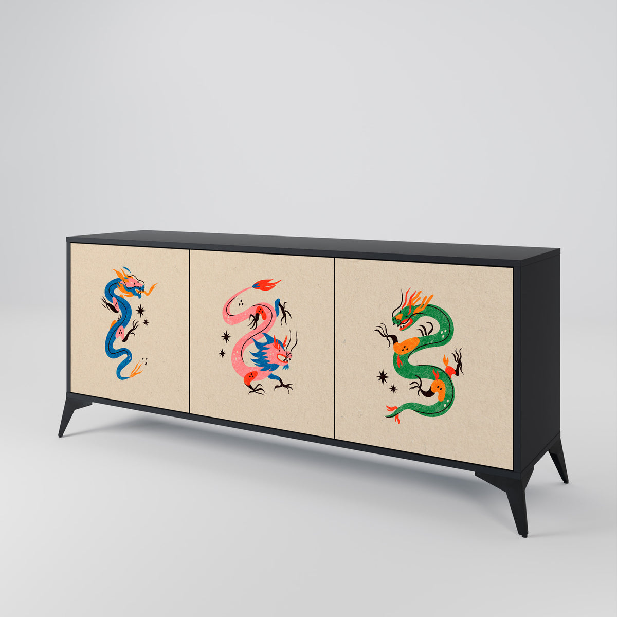 MYTHOLOGICAL CREATURES Aparador de 3 Puertas