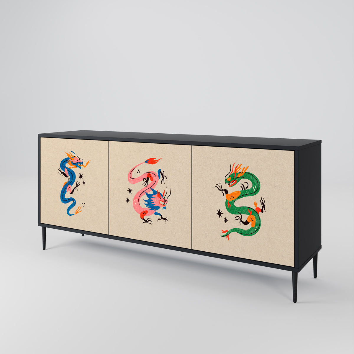 MYTHOLOGICAL CREATURES Aparador de 3 Puertas