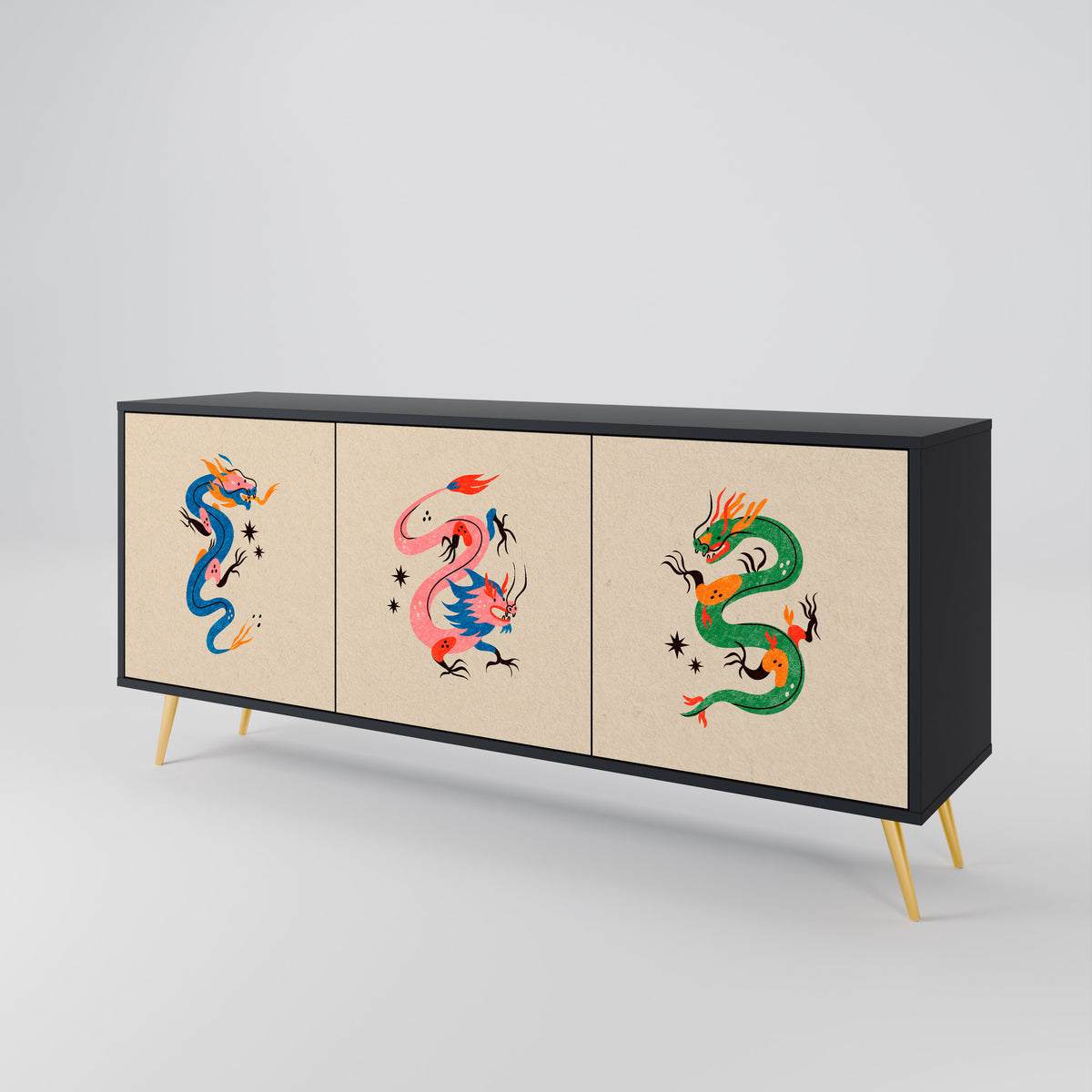 MYTHOLOGICAL CREATURES Aparador de 3 Puertas