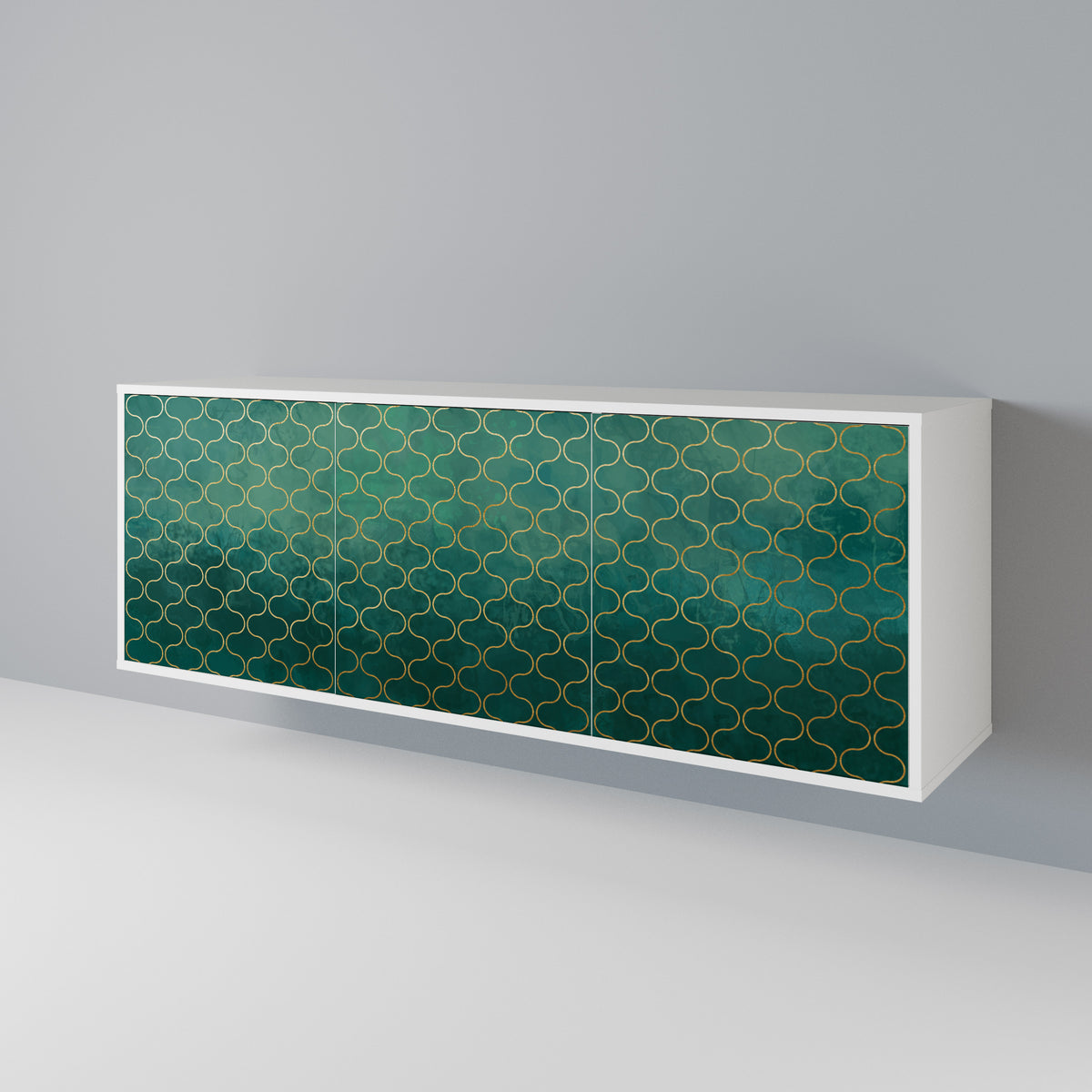 TESSELATED GREENERY Aparador de 3 Puertas