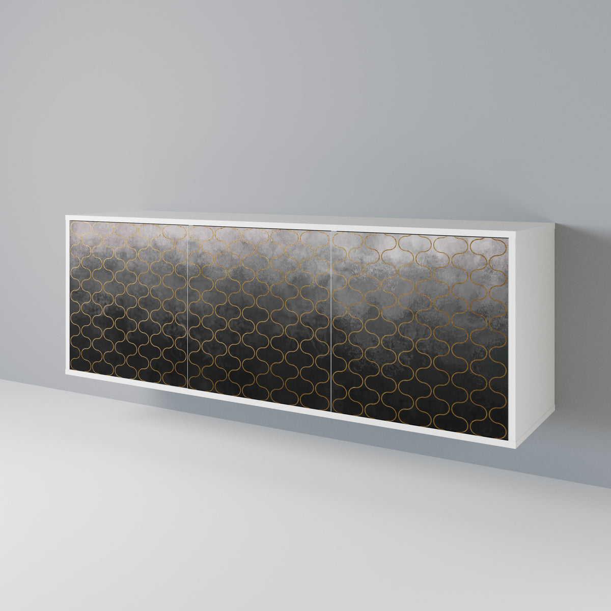 TESSELATED GRAYISH Aparador de 3 Puertas