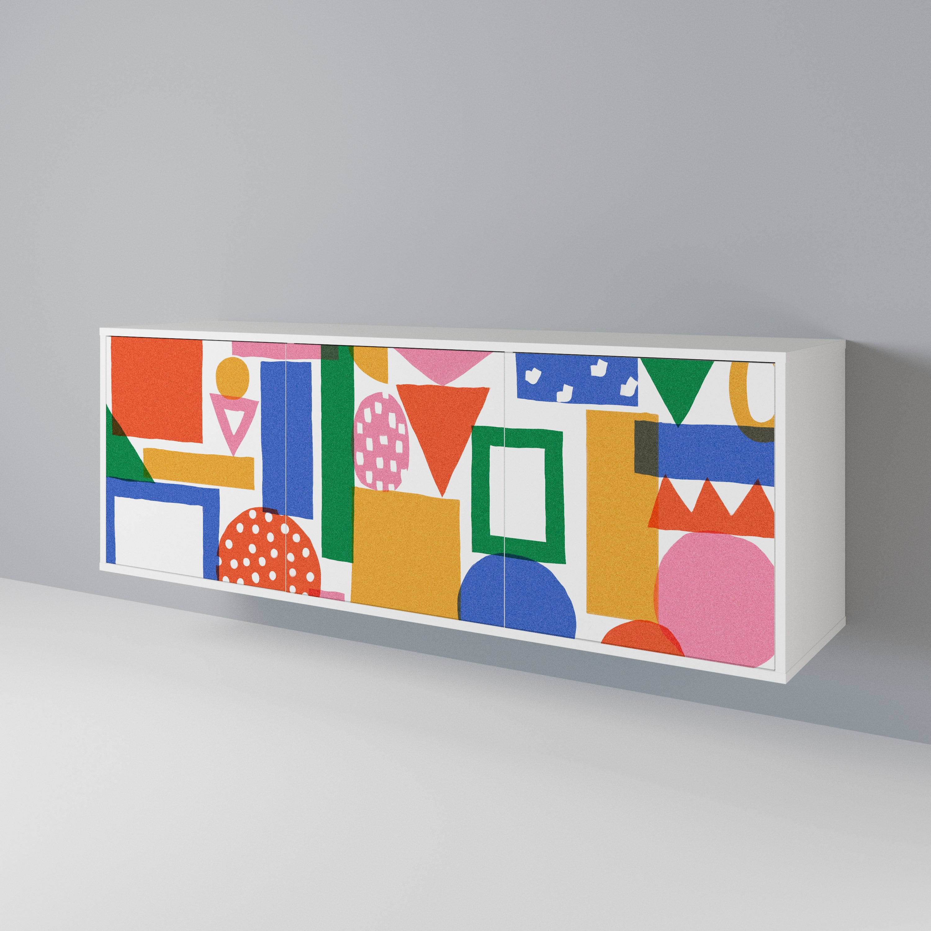 GEOMETRIC GLIMMER Aparador de 3 Puertas