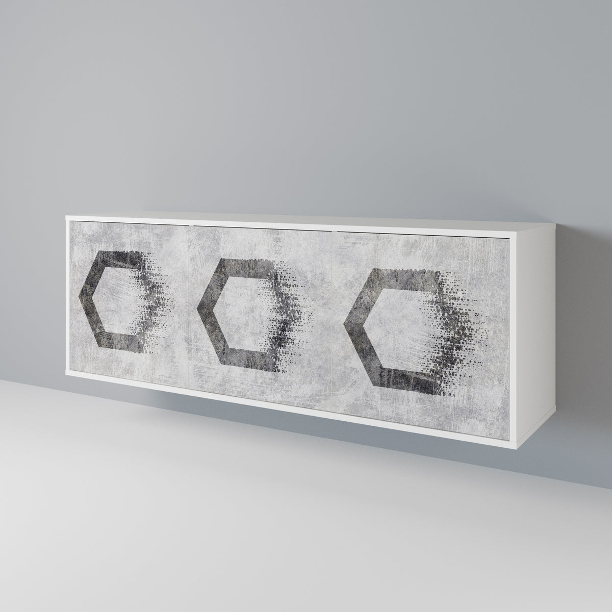 HEXAGONAL FIGURES Aparador de 3 Puertas