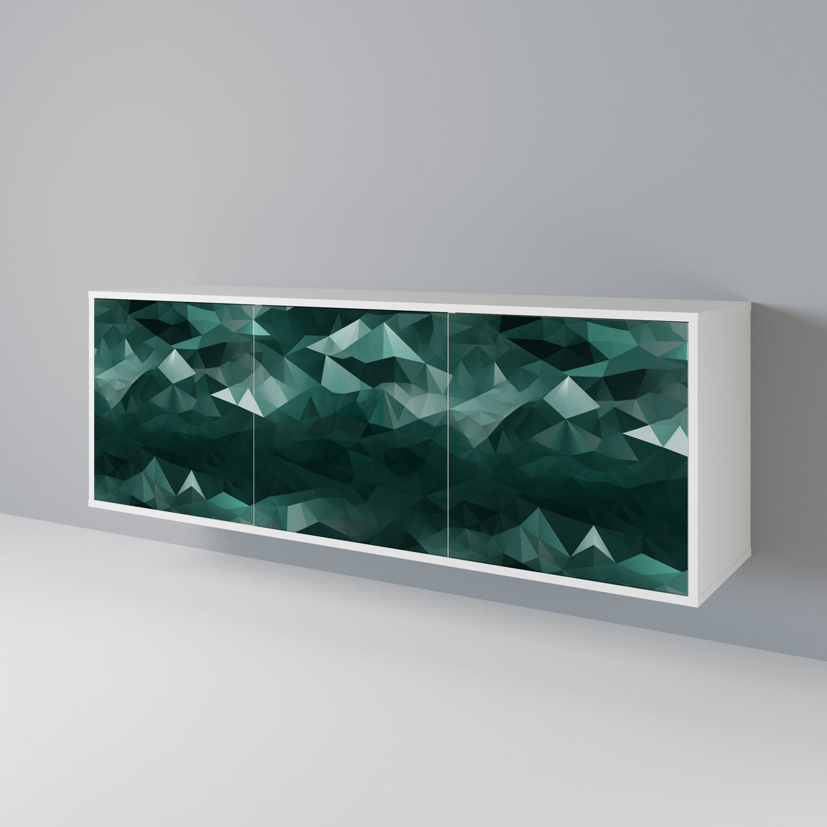 POLYGONAL FLOATING Aparador de 3 Puertas