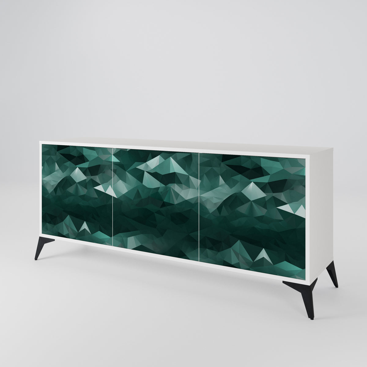 POLYGONAL FLOATING Aparador de 3 Puertas