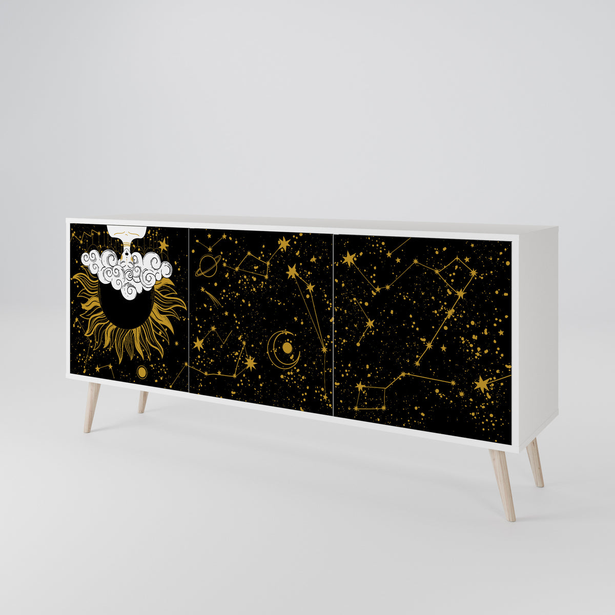 STELLAR CONSTELLATIONS Aparador de 3 Puertas