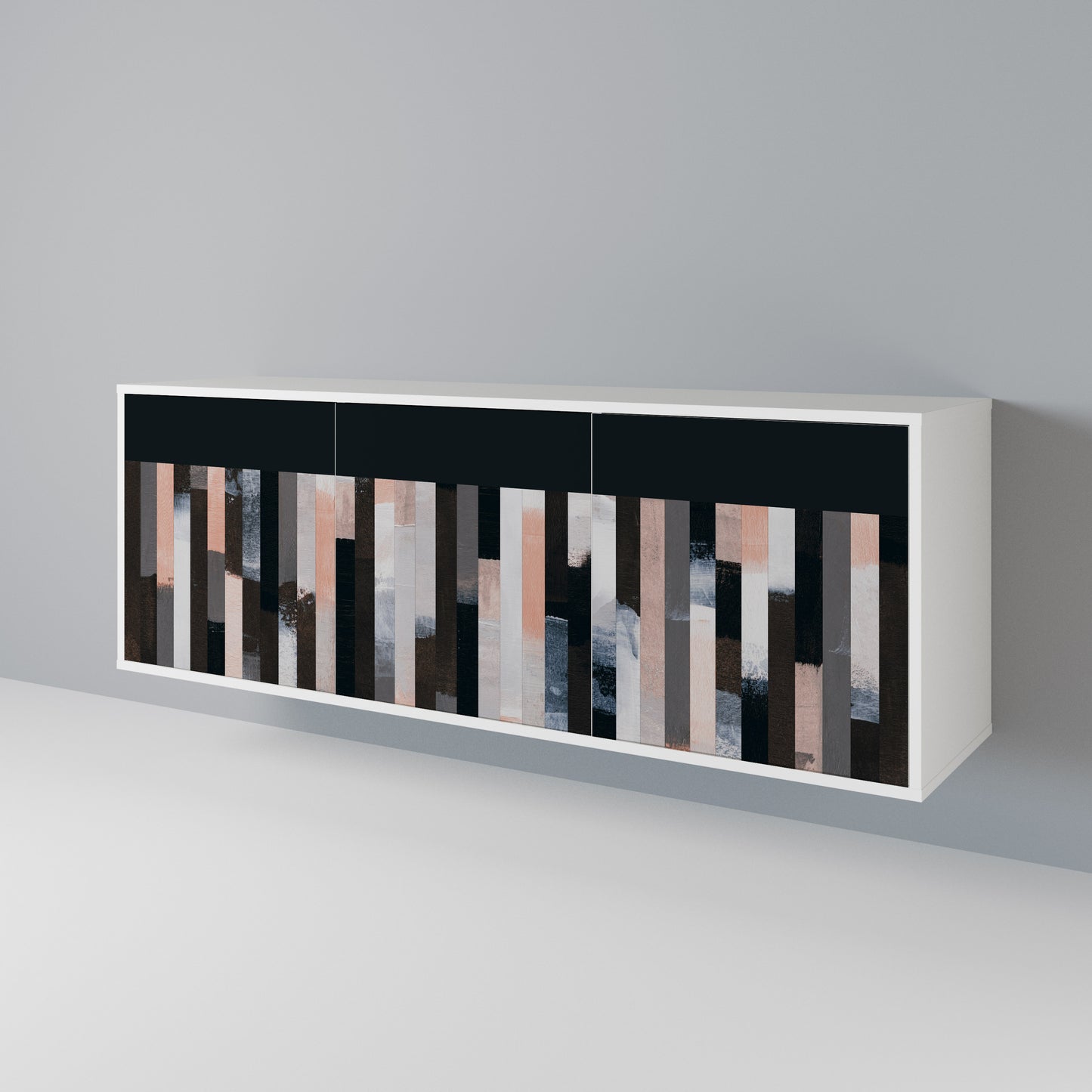 COLLAGE OF RECTANGLES Aparador de 3 Puertas