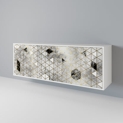 ASHEN ARIA Aparador de 3 Puertas