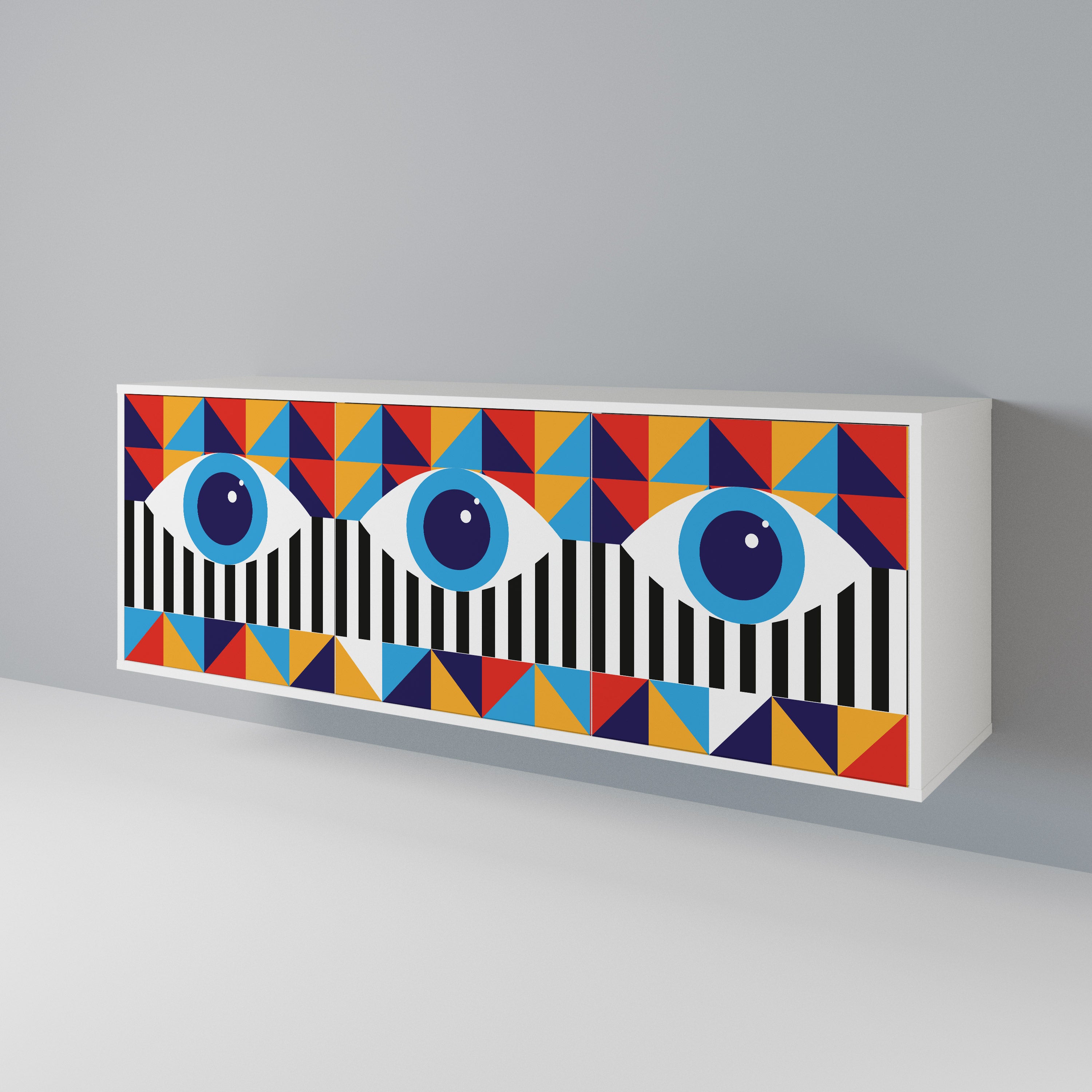ABSTRACTION AND GEOMETRY 3-Door Sideboard