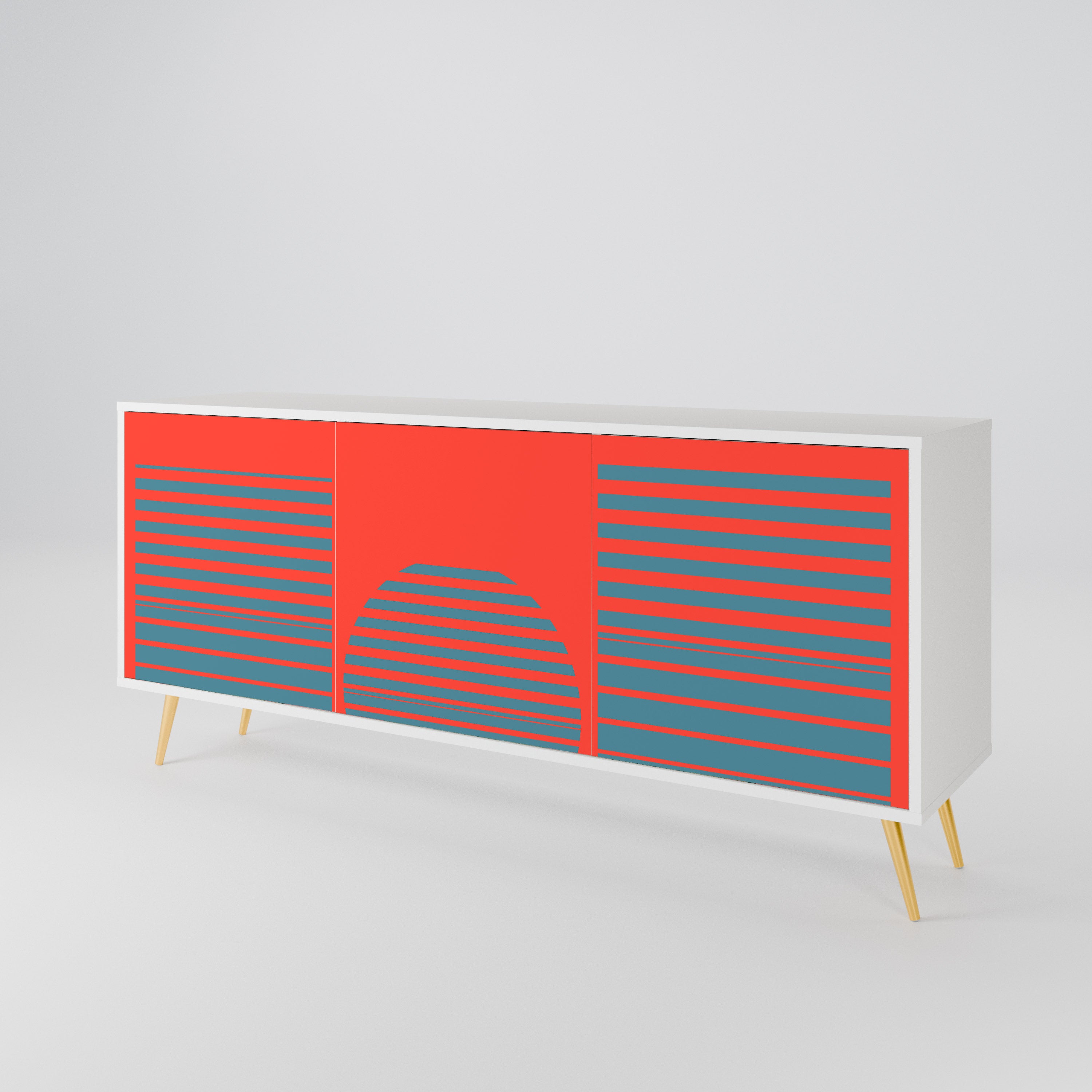 RISING GEOMETRY STARS 3-Door Sideboard