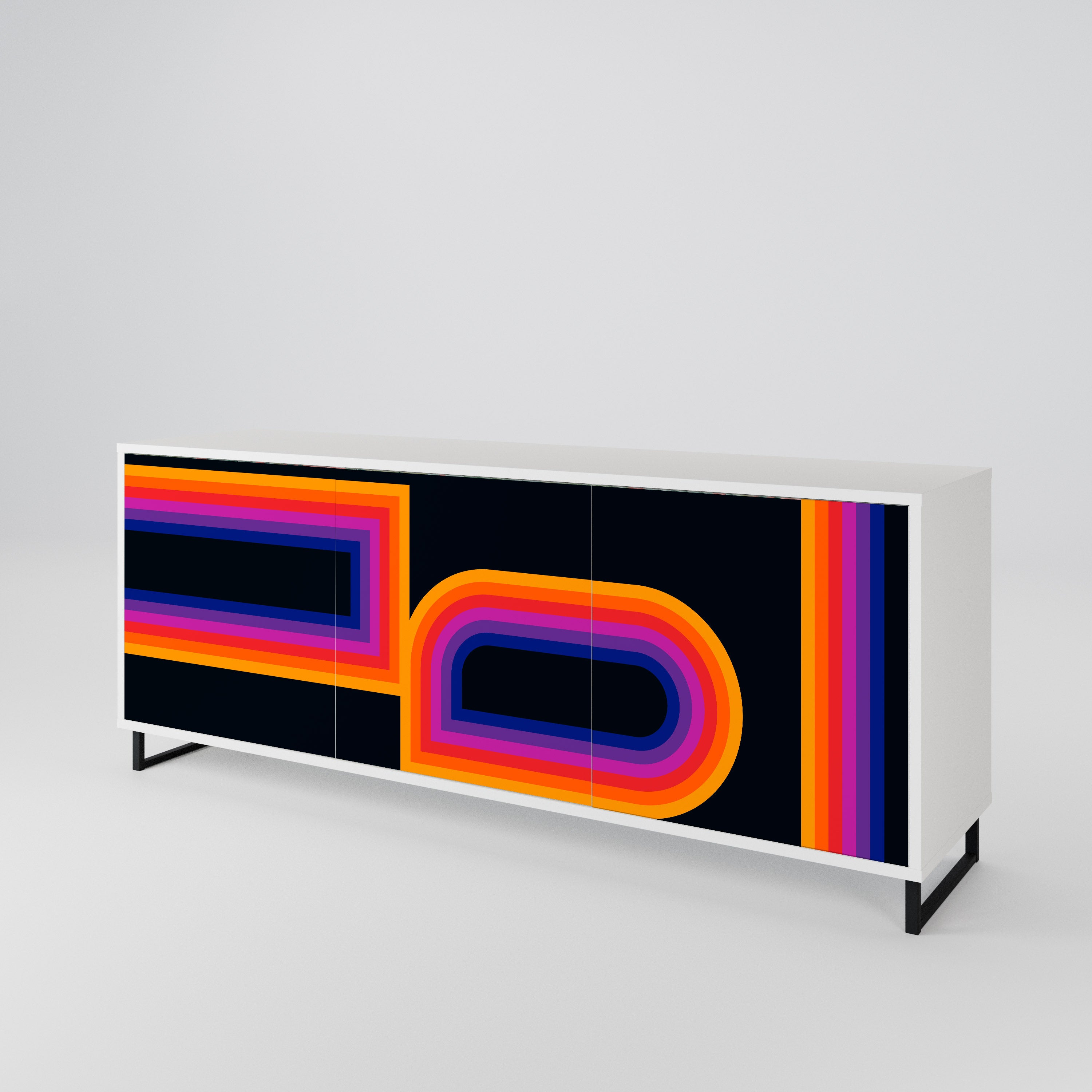 BLINDED BY THE LIGHTS 3-Door Sideboard