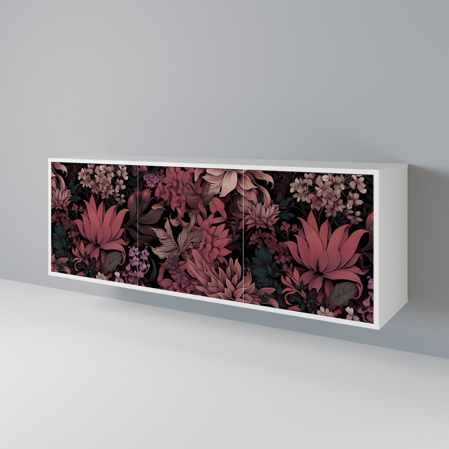 FLORAL WHISPER Aparador de 3 Puertas