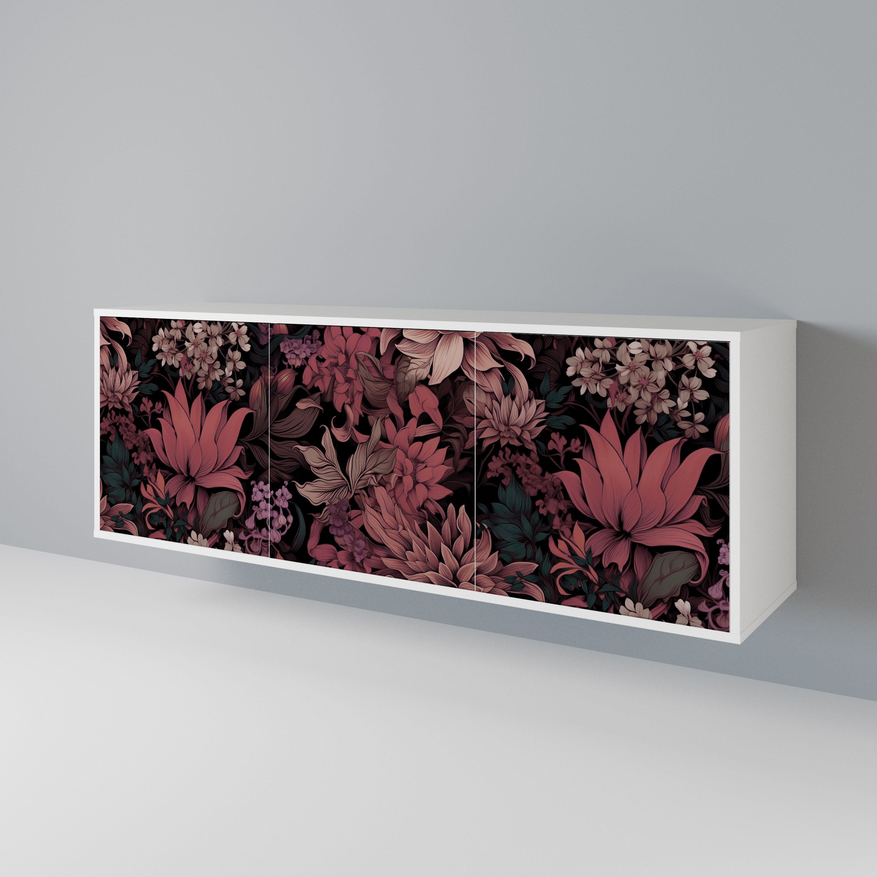 FLORAL WHISPER Aparador de 3 Puertas