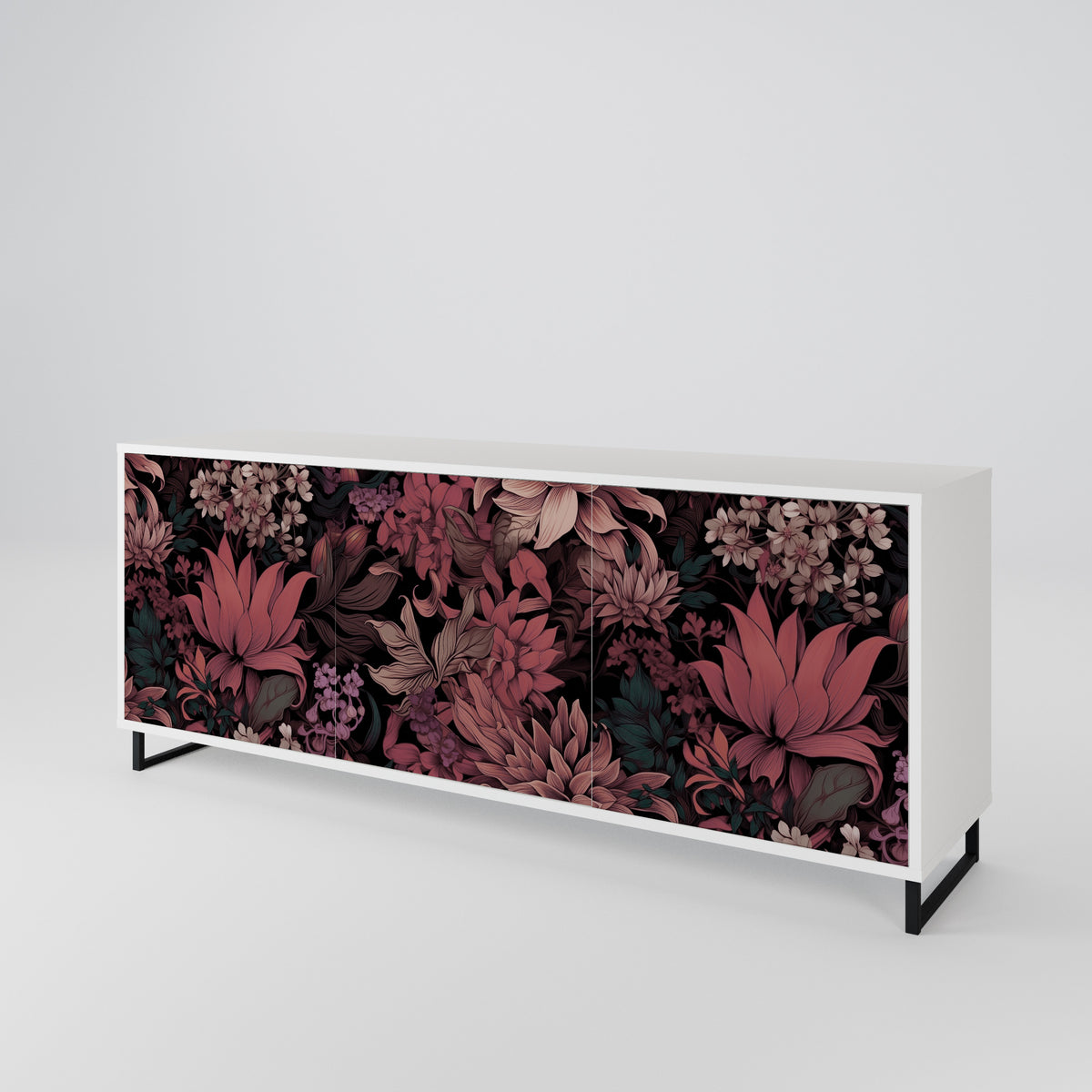 FLORAL WHISPER Aparador de 3 Puertas