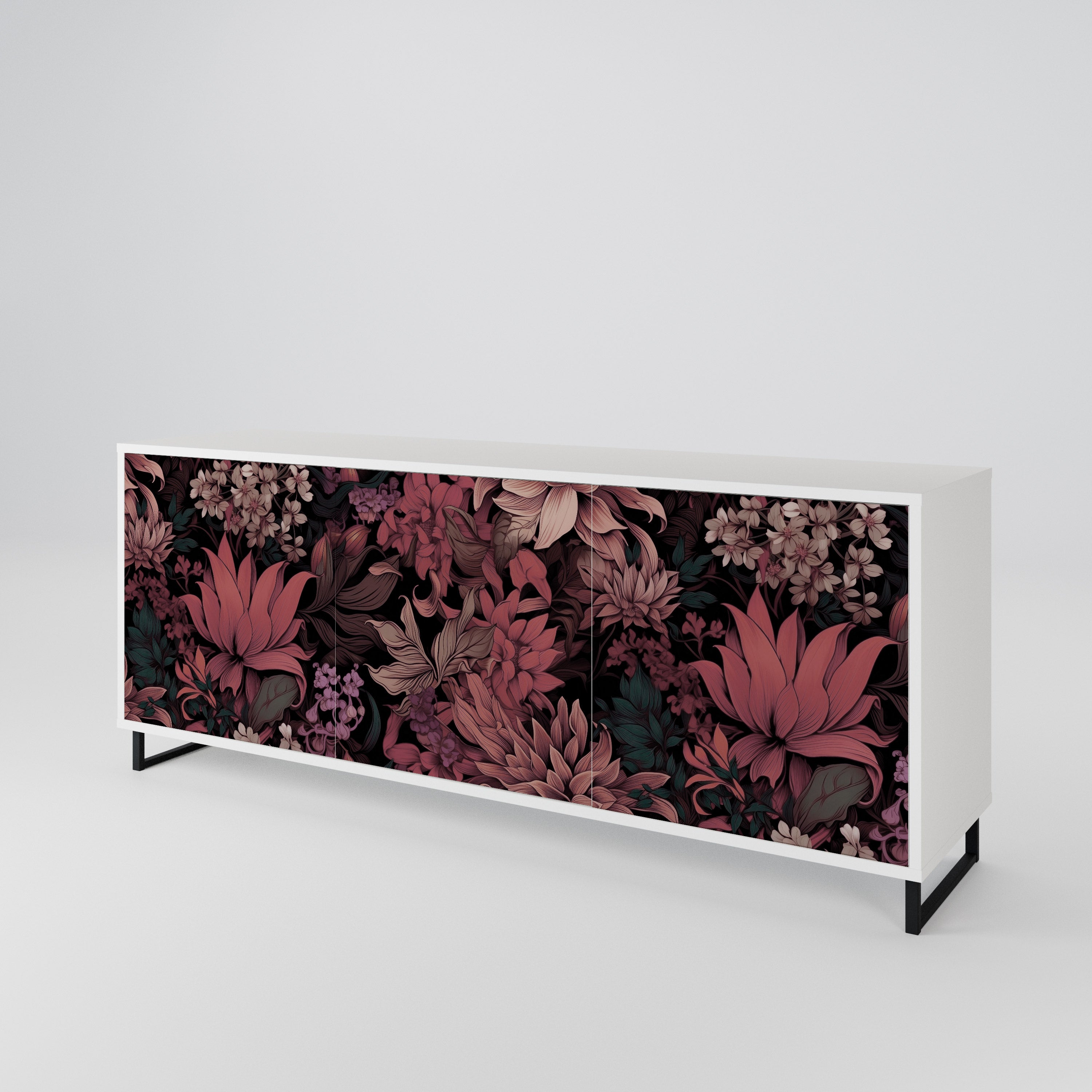 FLORAL WHISPER Aparador de 3 Puertas