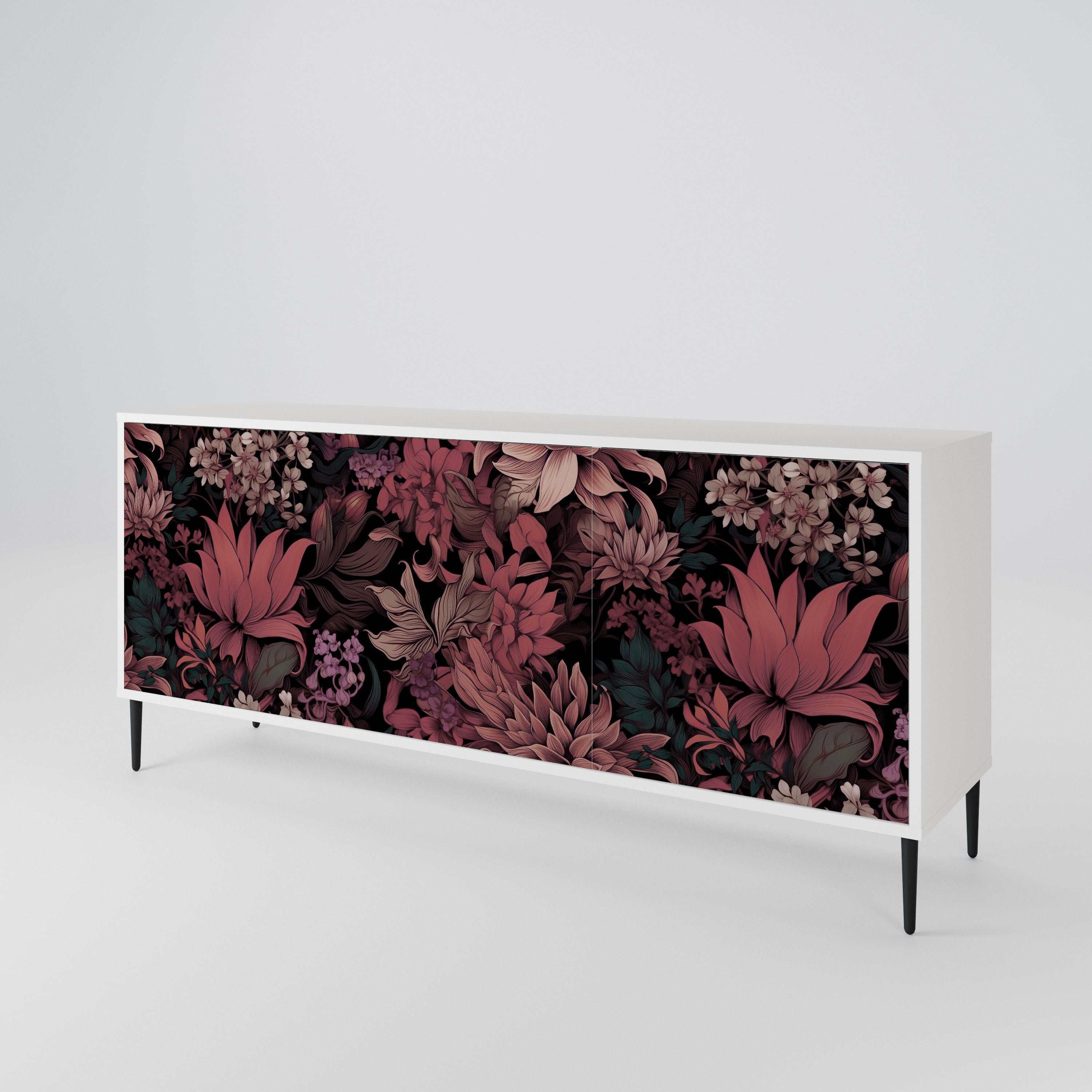 FLORAL WHISPER Aparador de 3 Puertas