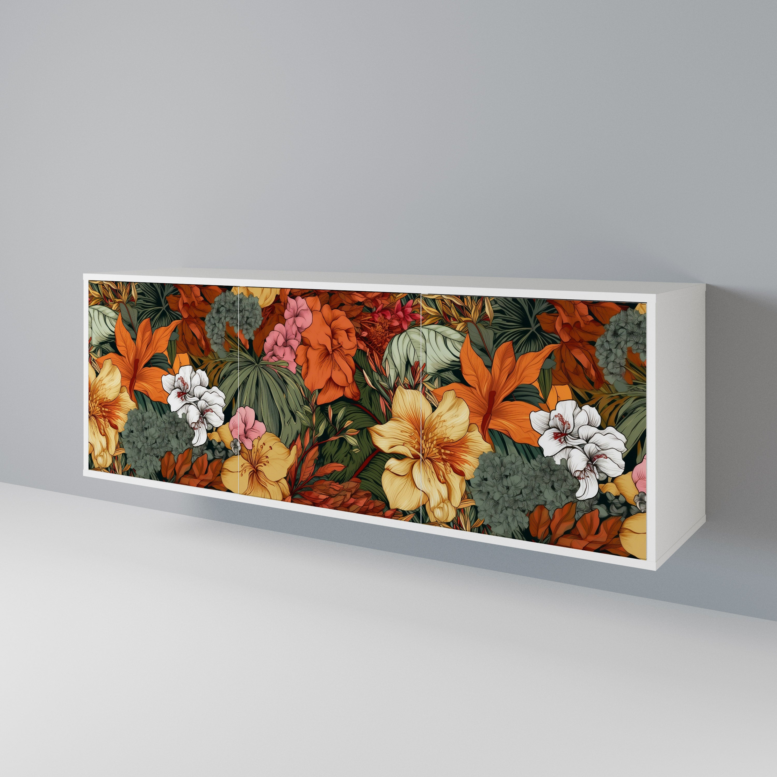 RADIANT FLORA Aparador de 3 Puertas